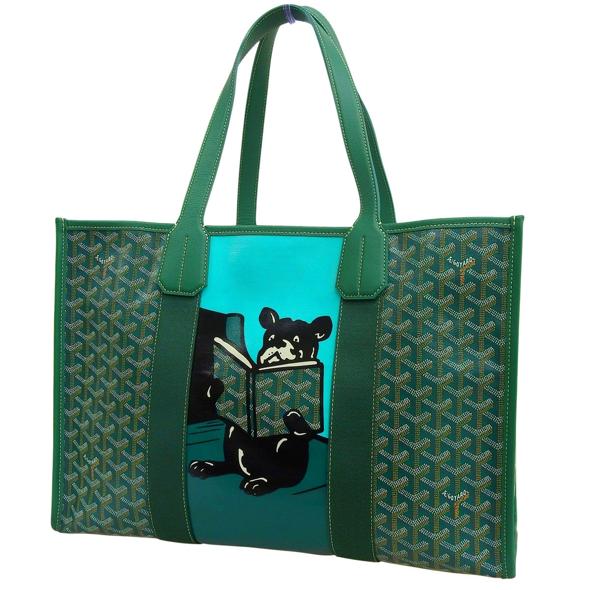 Villette MM PVC coated canvas green black