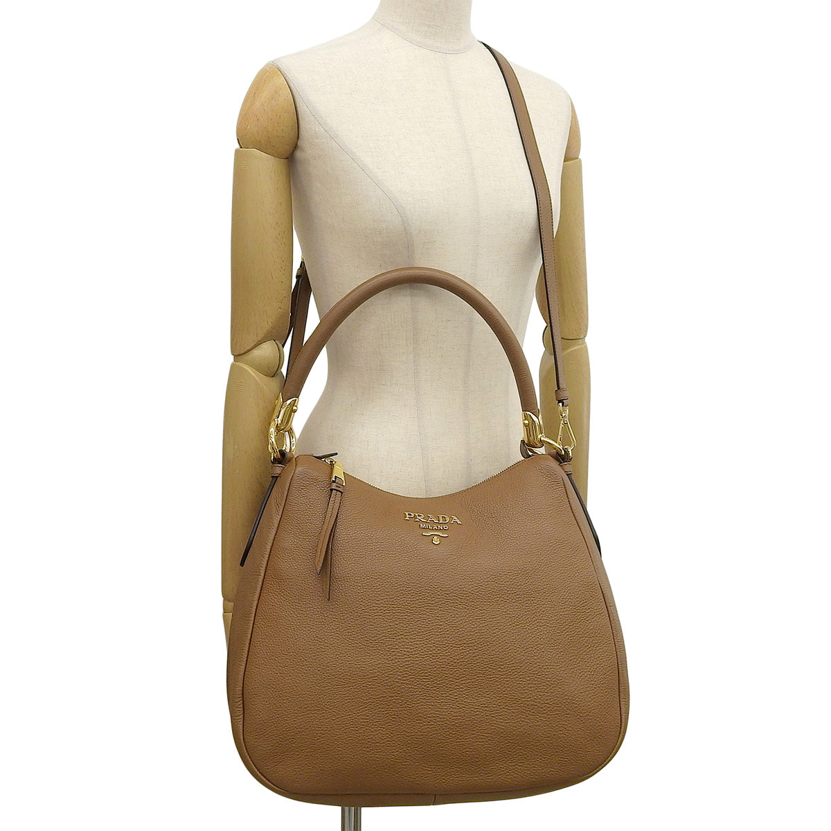 2-way bag, brown leather