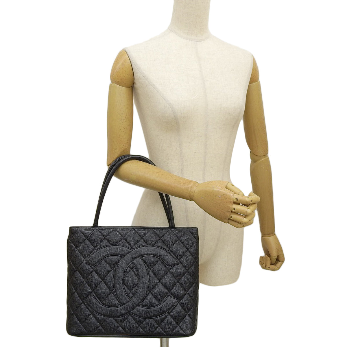 マトラッセ ココマーク 復刻トートバッグ キャビアスキン A01804