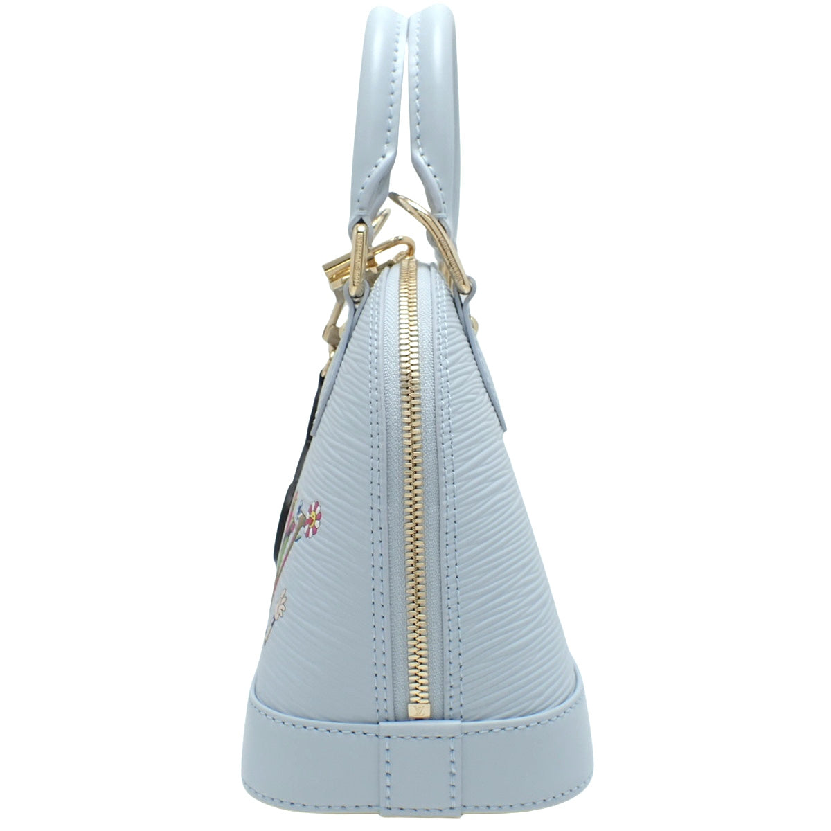 Epi LV x TM Alma BB Epi Leather, Bleu Nuage M14197, Takashi Murakami Collaboration, 2-way shoulder bag.