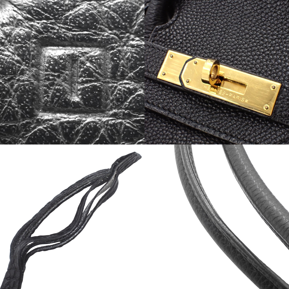 Birkin 30, Togo leather, black, gold hardware, □I stamp.