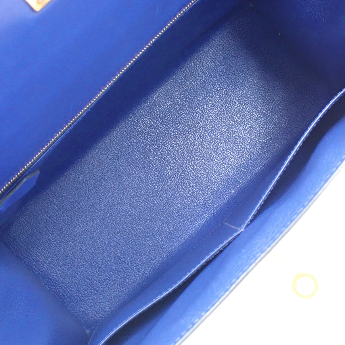 Kelly 28(外缝)Box Calf 蓝色电光金五金件 D 印章