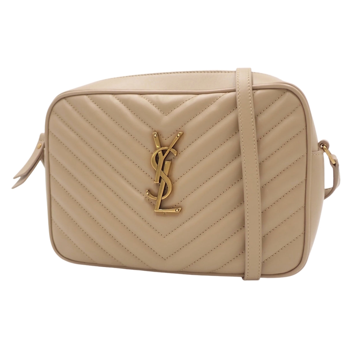 Lou Monogram Camera Bag, Calfskin, Beige, 761554