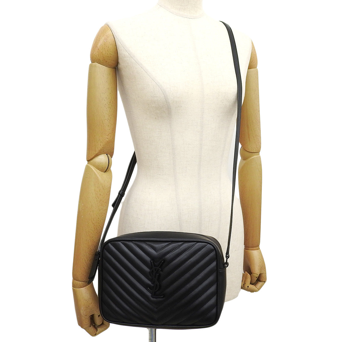 Saint Laurent Monogram Lou 黑色皮革相机包 761554