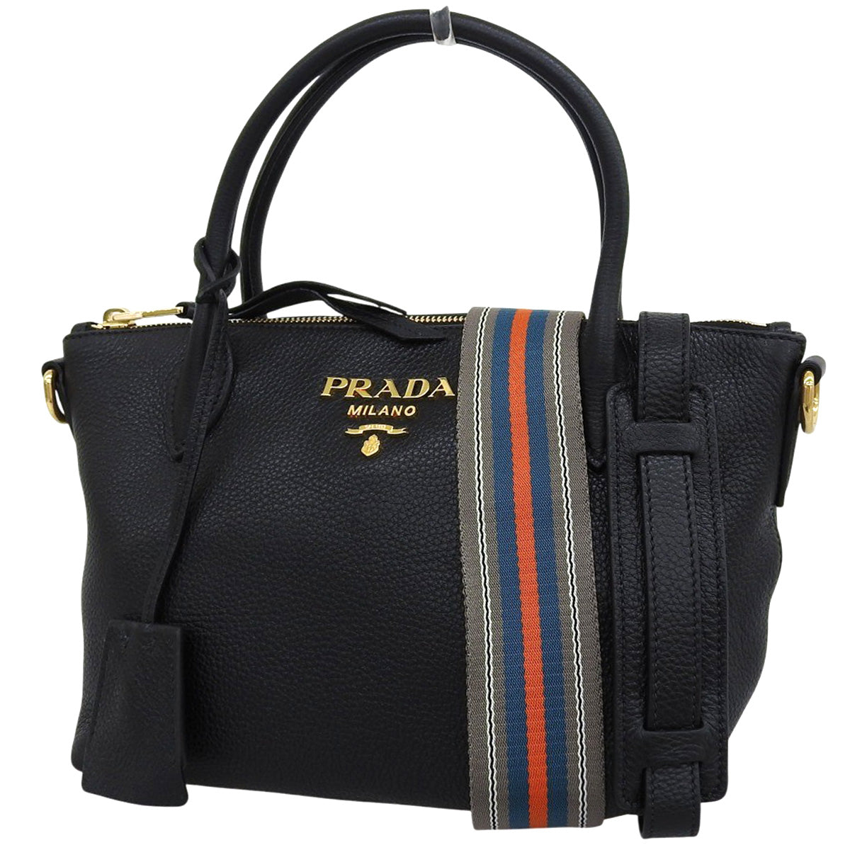 2WAYトートバッグ ヴィッテロダイノレザー NERO 1BA111