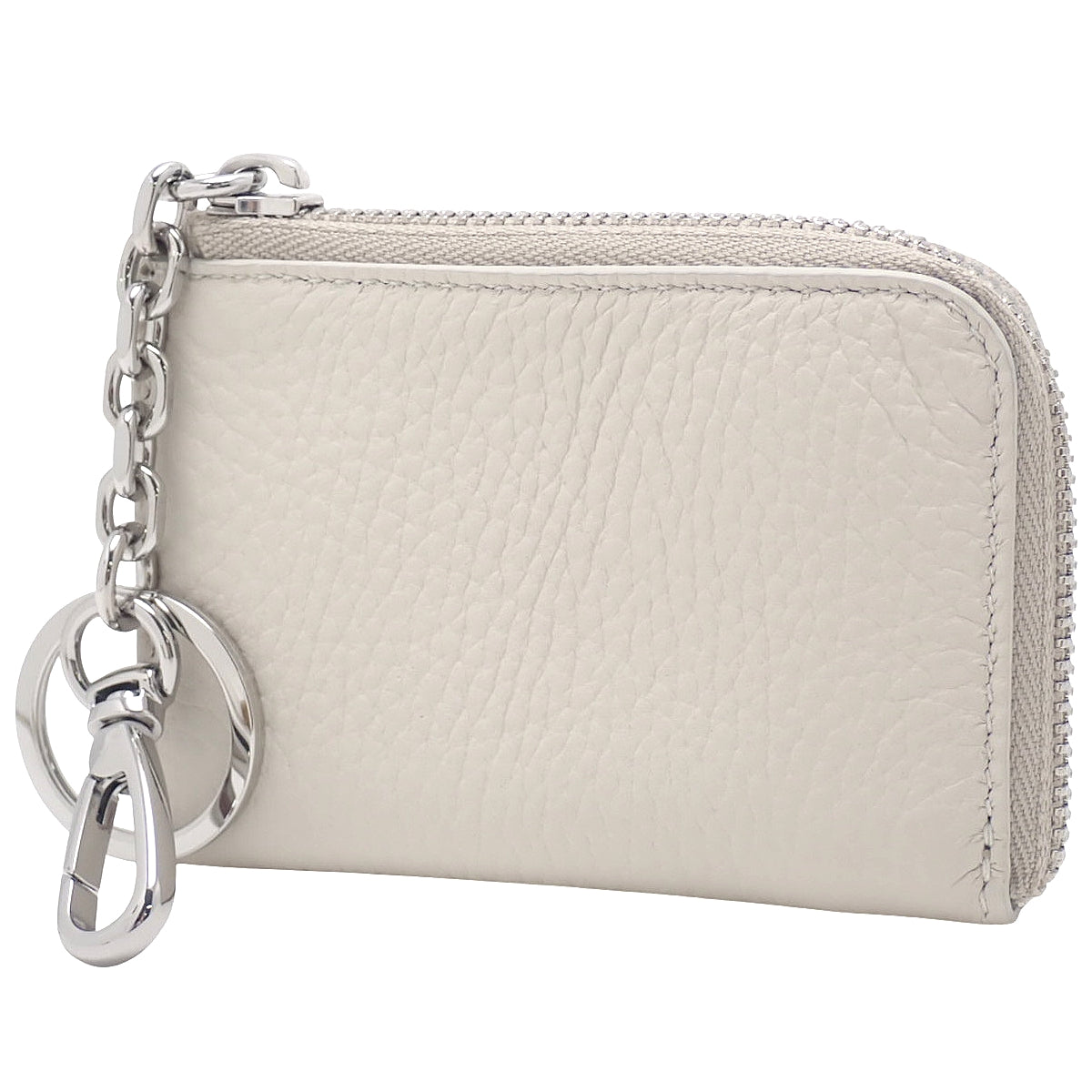 钥匙扣钱包 皮革 米白色 SA1UI0012