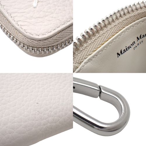 钥匙扣钱包 皮革 米白色 SA1UI0012