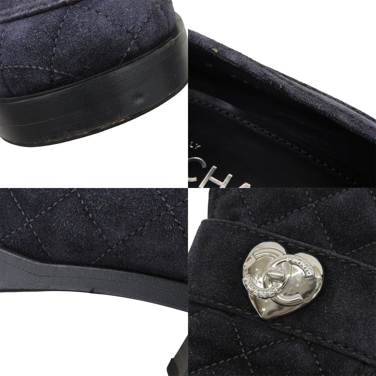 Coco Mark Heart Loafers 38C