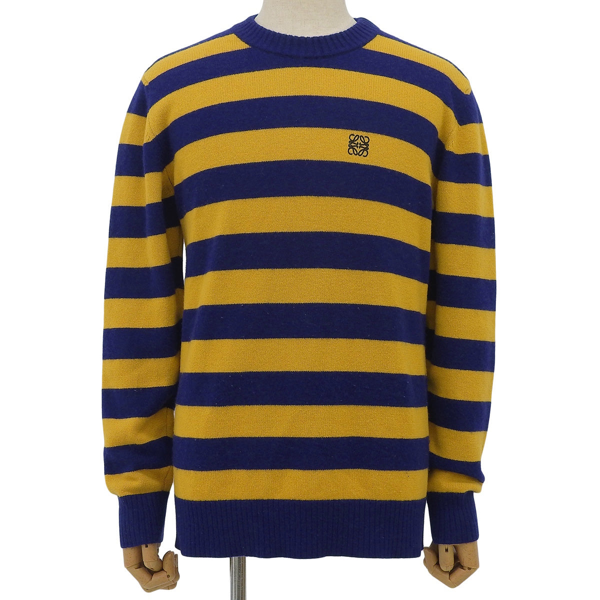 ボーダーニット S ロゴ刺繍 アナグラム