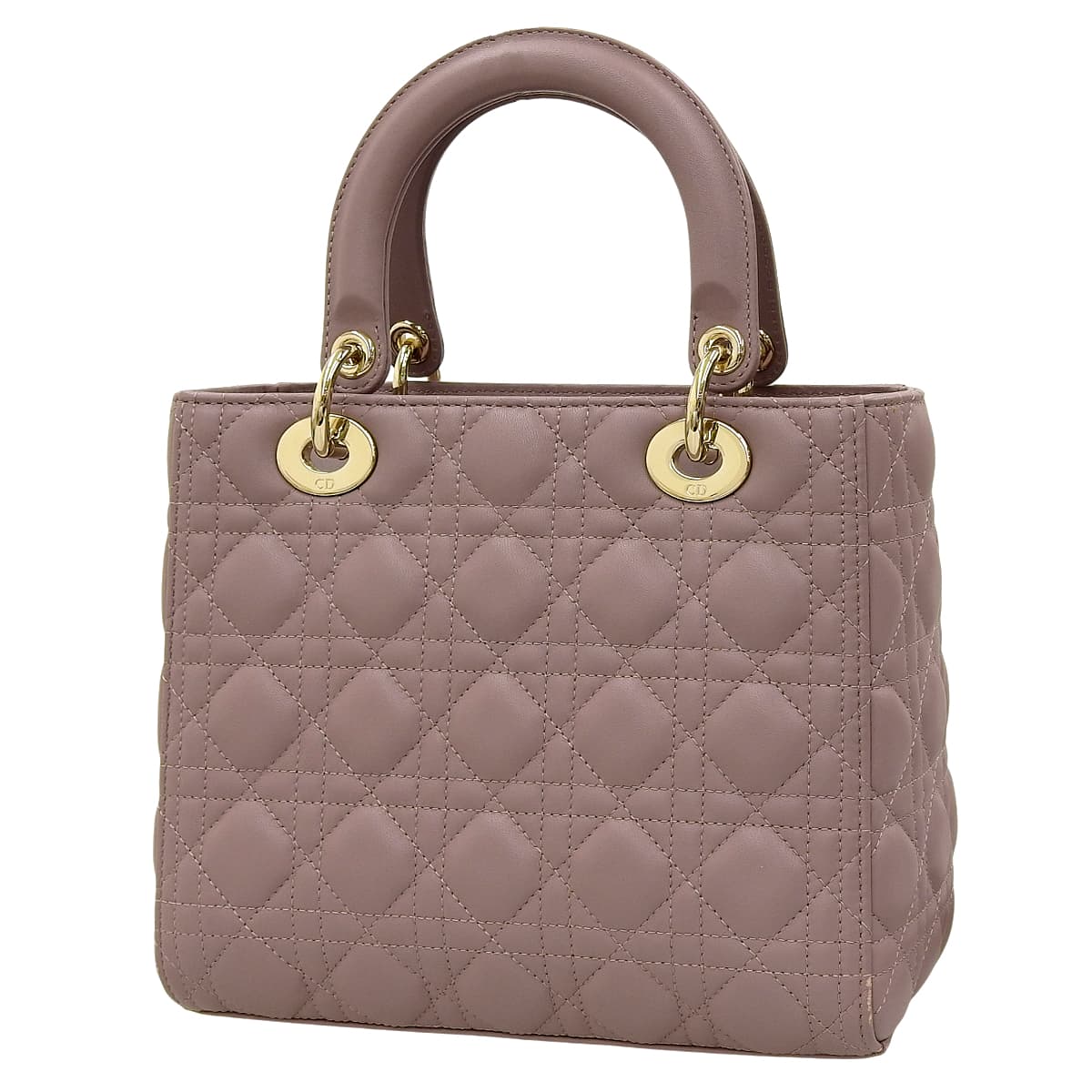 Lady Dior レディディオール バッグ ミディアム ラムスキン ピオニーピンク