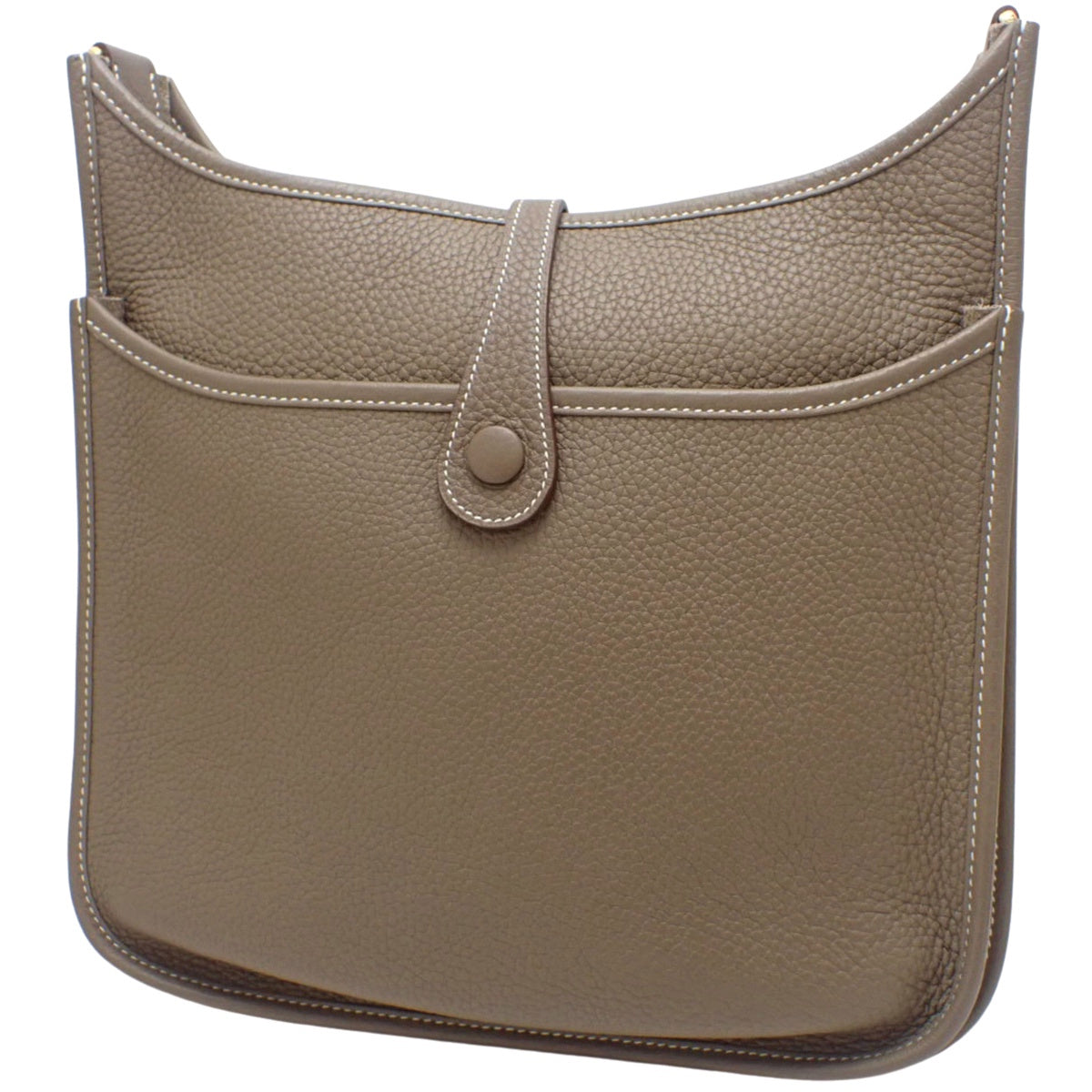 Evelyn 3PM Taurillon Clemence Etoupe/Etoupe 皮革,金色五金,Z 字印记