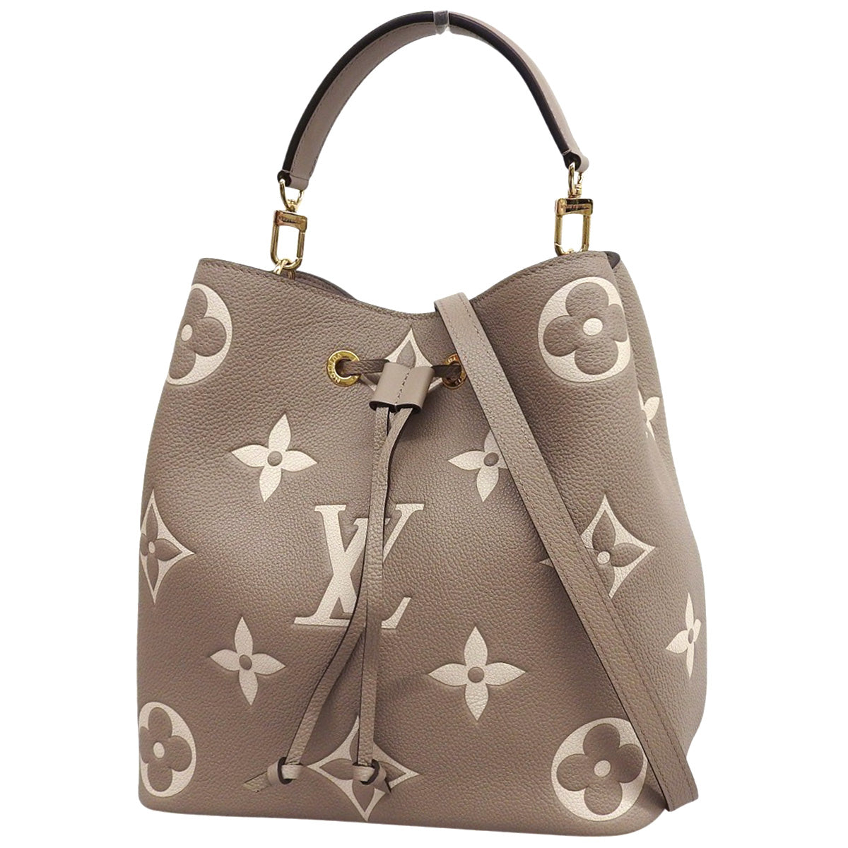 双色 Monogram Empreinte NeoNoe MM Tourterelle 奶油 M45555