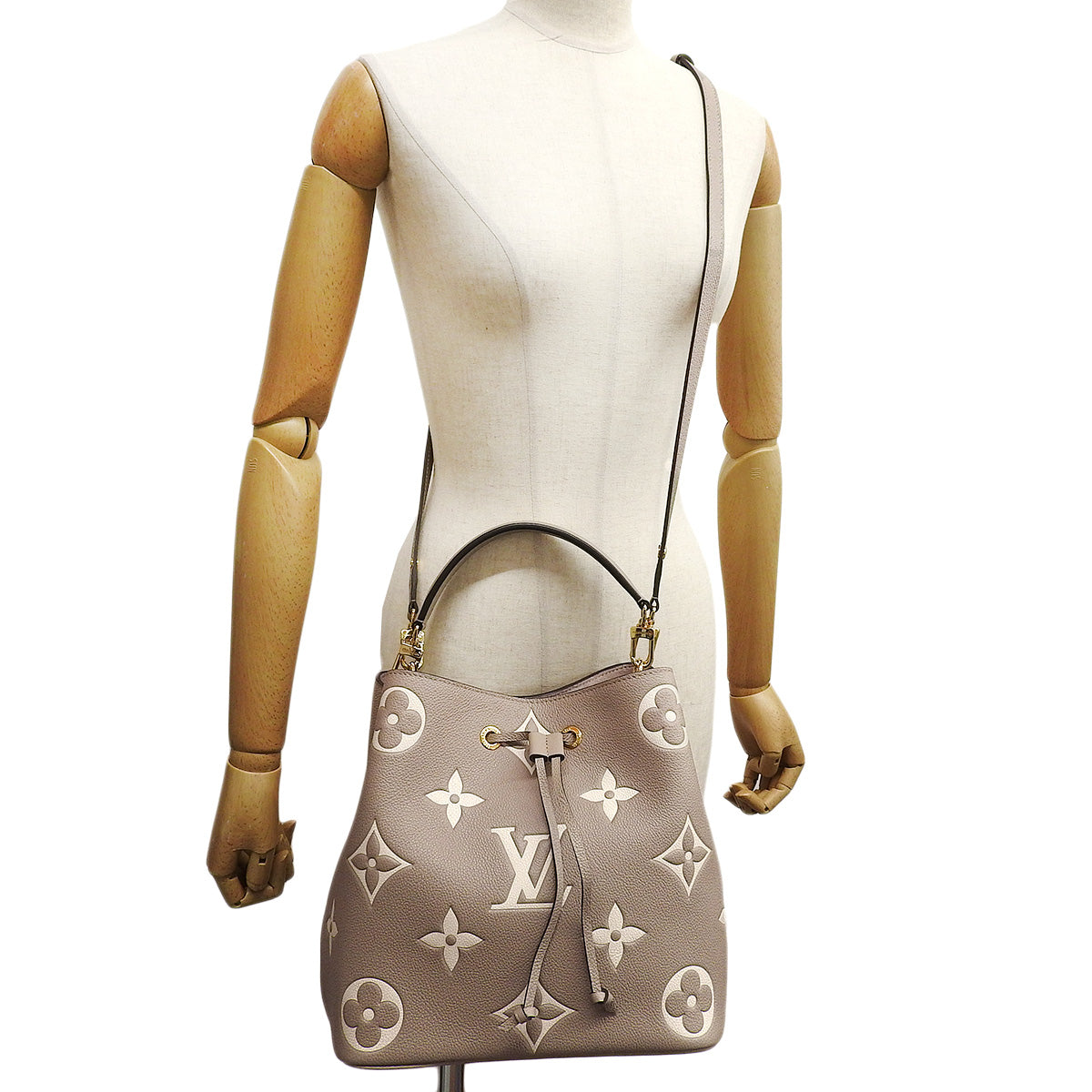 Two-tone Monogram Empreinte NeoNoe MM Tourterelle Creme M45555