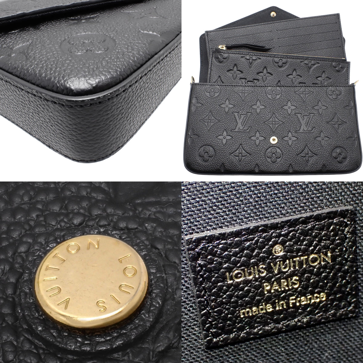 Monogram Empreinte Pochette Felicie Noir M82477