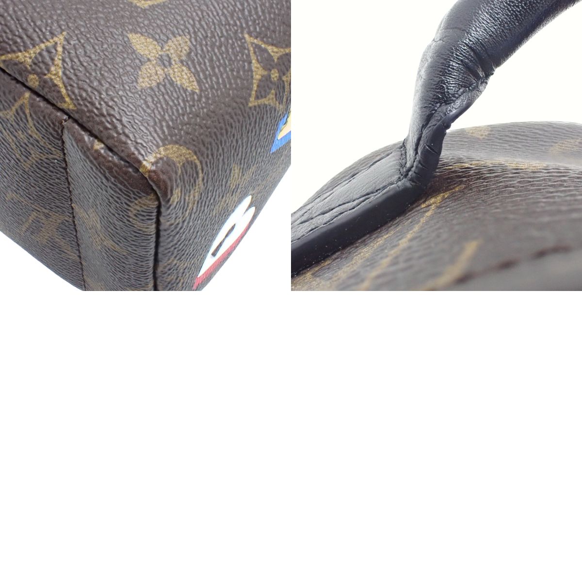 Monogram Lovelock Palm Springs迷你背包,棕色/多色,M44367