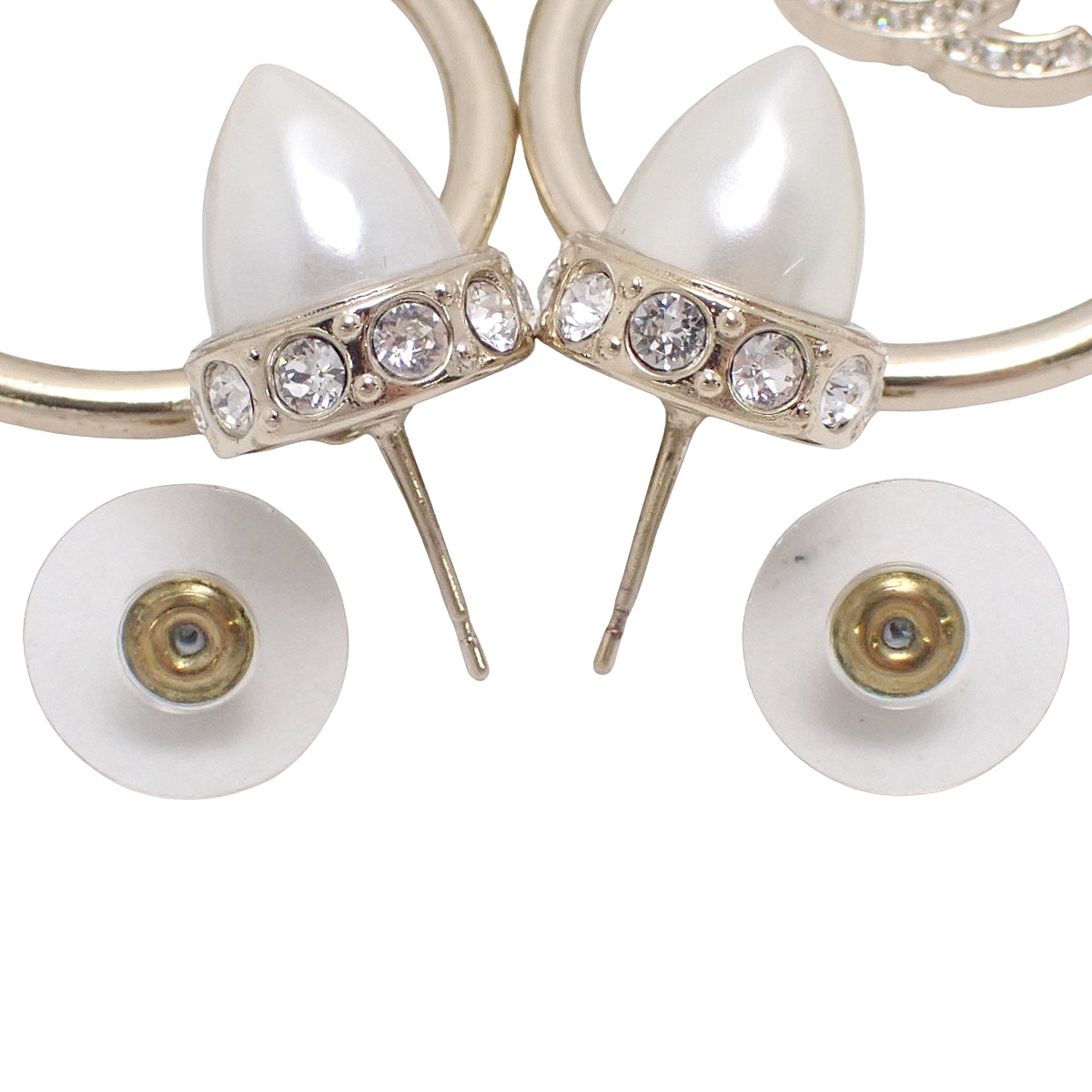 Coco Mark 珍珠耳环 金属 (GP) 水钻