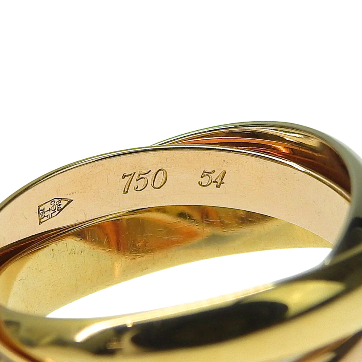 卡地亚 Trinity Classic MM 粉金 K18PG YG WG Must de Cartier 腕表