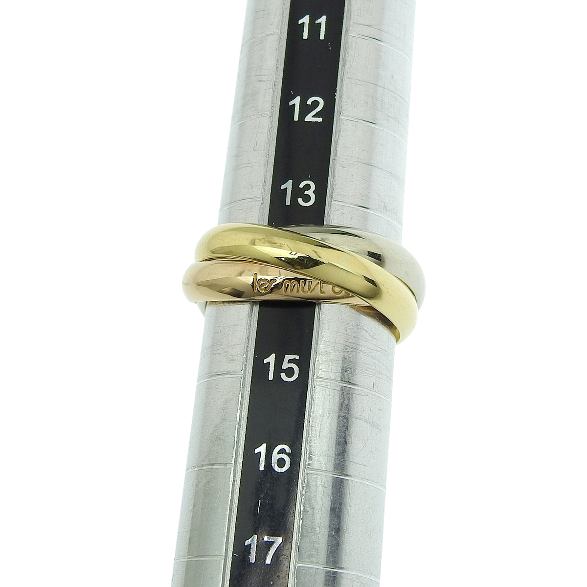 卡地亚 Trinity Classic MM 粉金 K18PG YG WG Must de Cartier 腕表