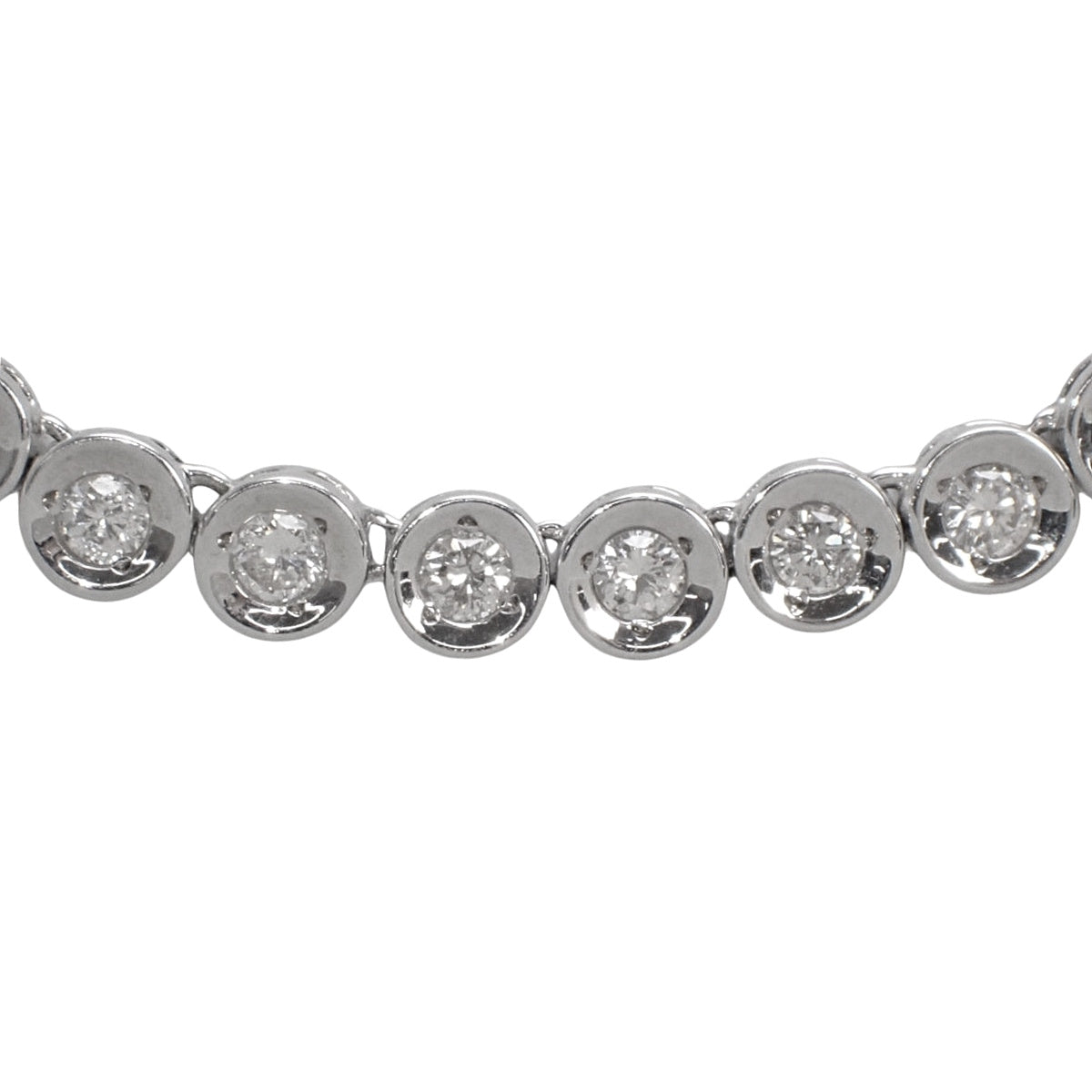Diamond Tennis Necklace D4.63 White Gold K18WG