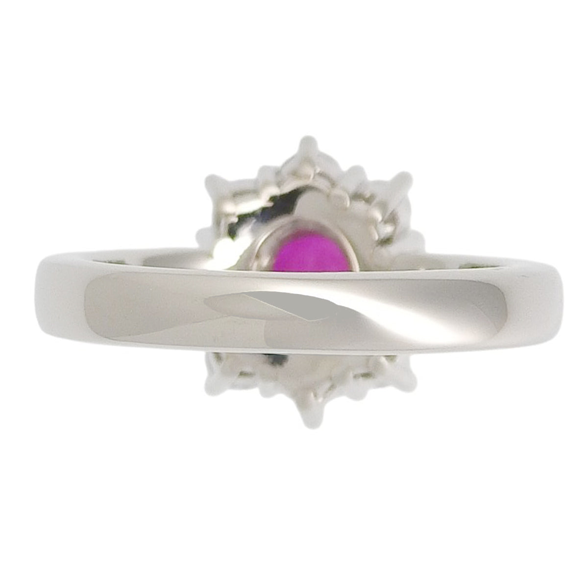 Ruby and diamond ring, R0.60/D0.67, platinum Pt900, 7.4g