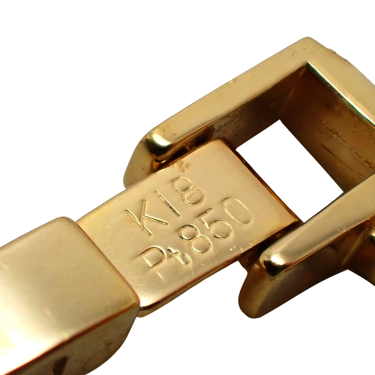 铂金(Pt850)和黄金(K18YG)镶嵌钻石项链,直径0.373克拉。