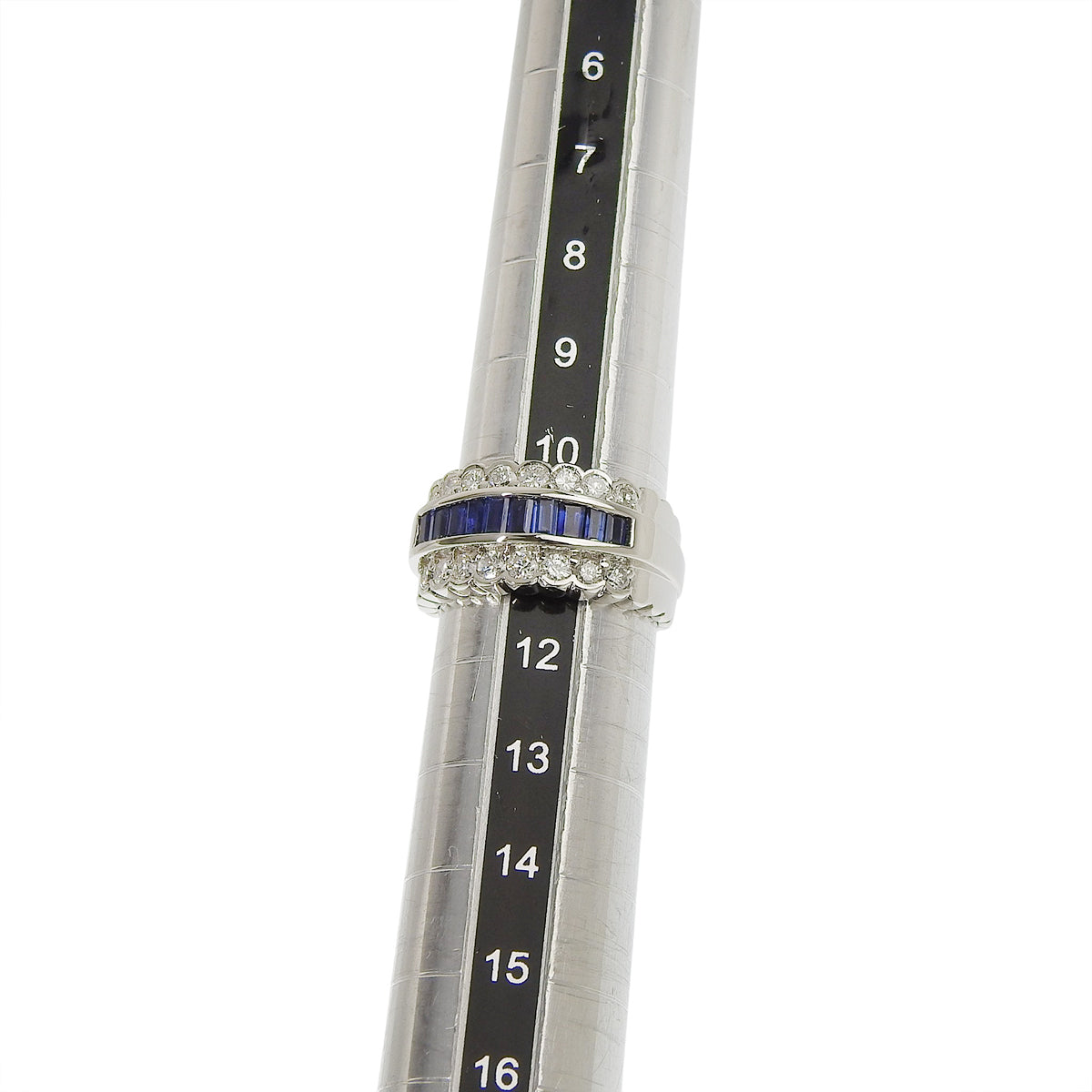 サファイア ダイヤモンド リング プラチナ Pt900 9.8g