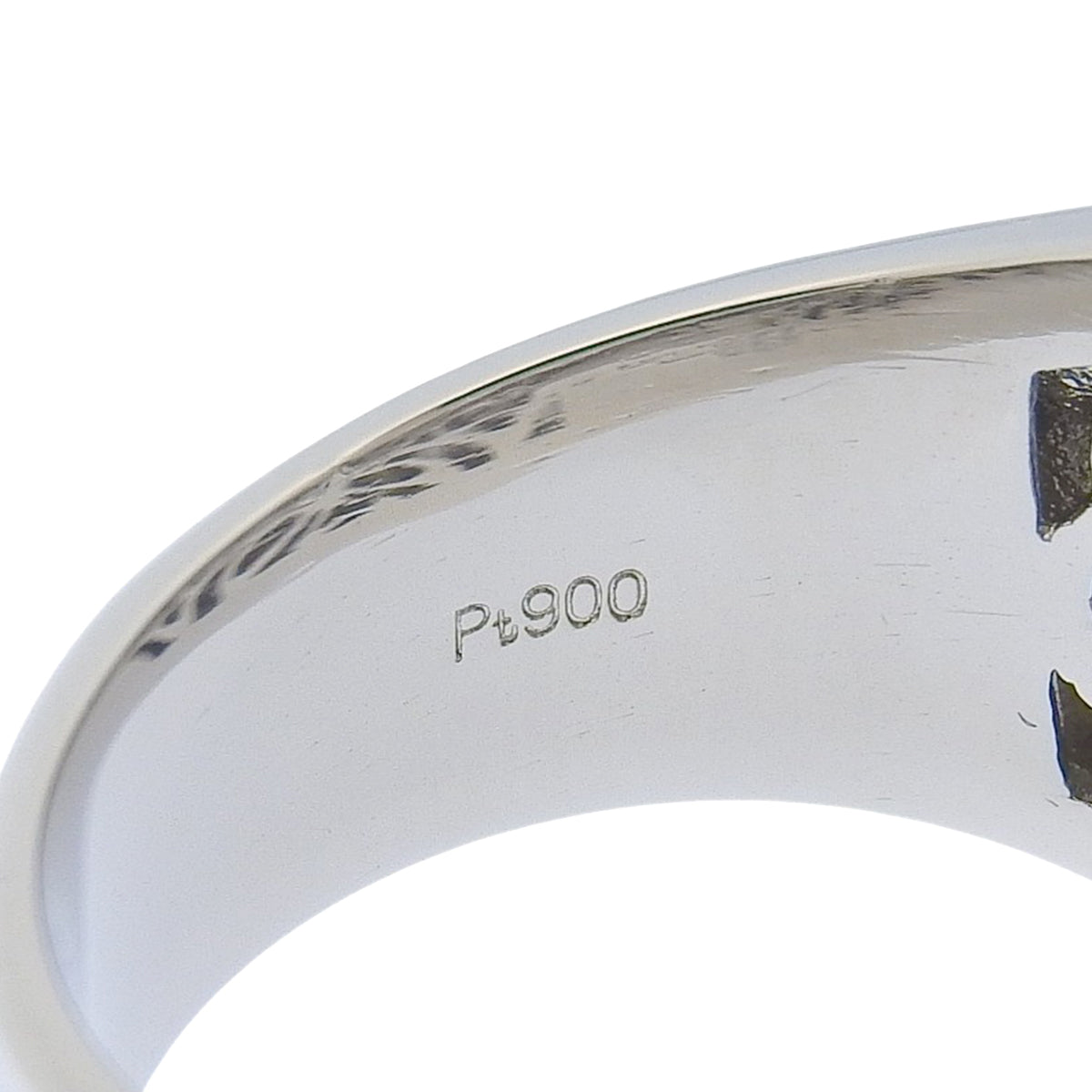 Diamond Signet Ring Platinum Pt900