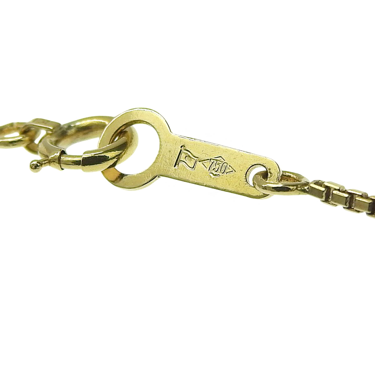 Diamond flower motif necklace D1.00 Yellow Gold K18YG