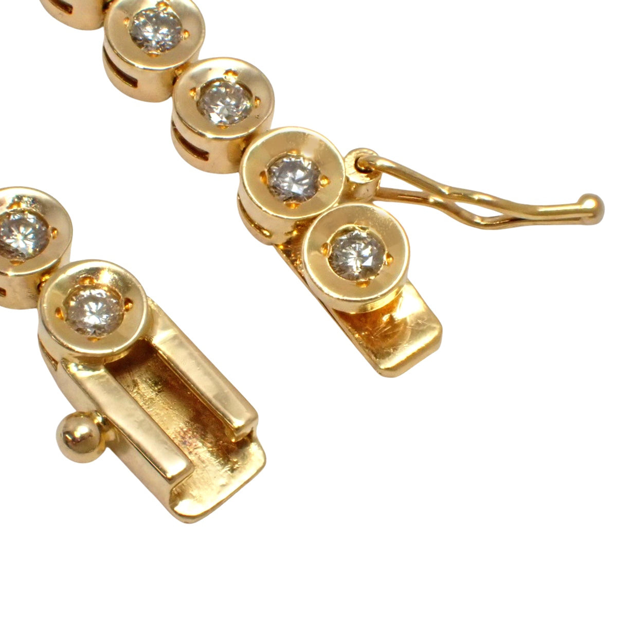 Diamond Tennis Necklace D5.00 Yellow Gold K18YG