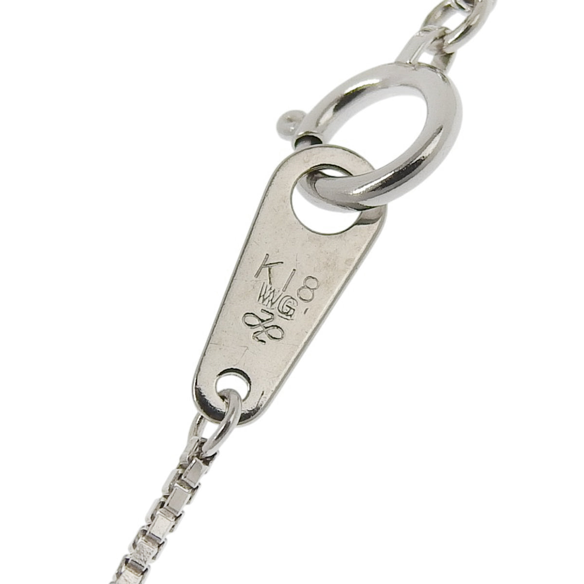 钻石十字架长项链 D0.86 白金 K18WG 12.8克