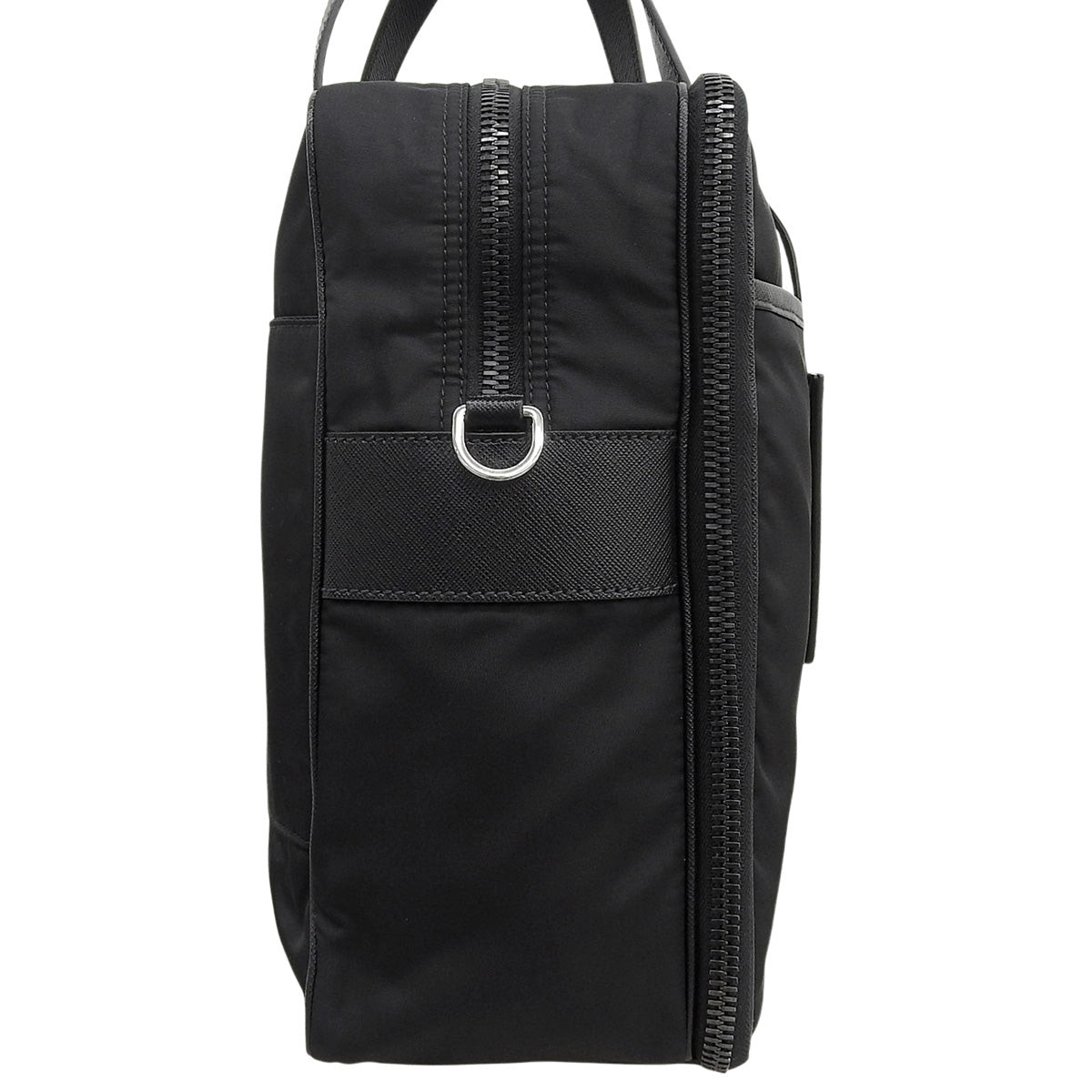 Re-Nlon 公文包,Saffiano 尼龙材质,黑色