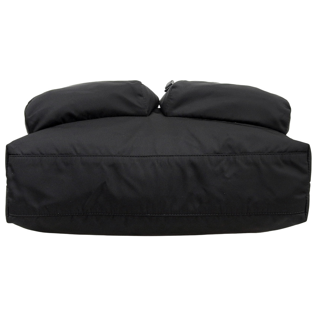 Re-Nylon 双向购物袋,尼龙和 Saffiano 皮革,黑色,2VG053