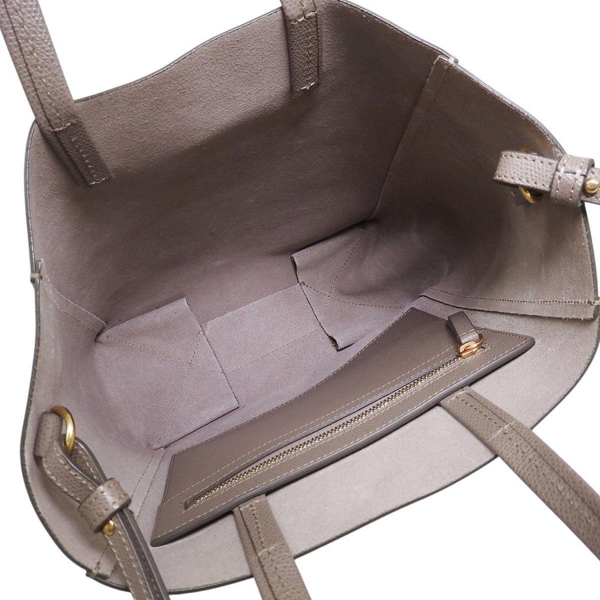 垂直卡巴斯小号皮革灰褐色