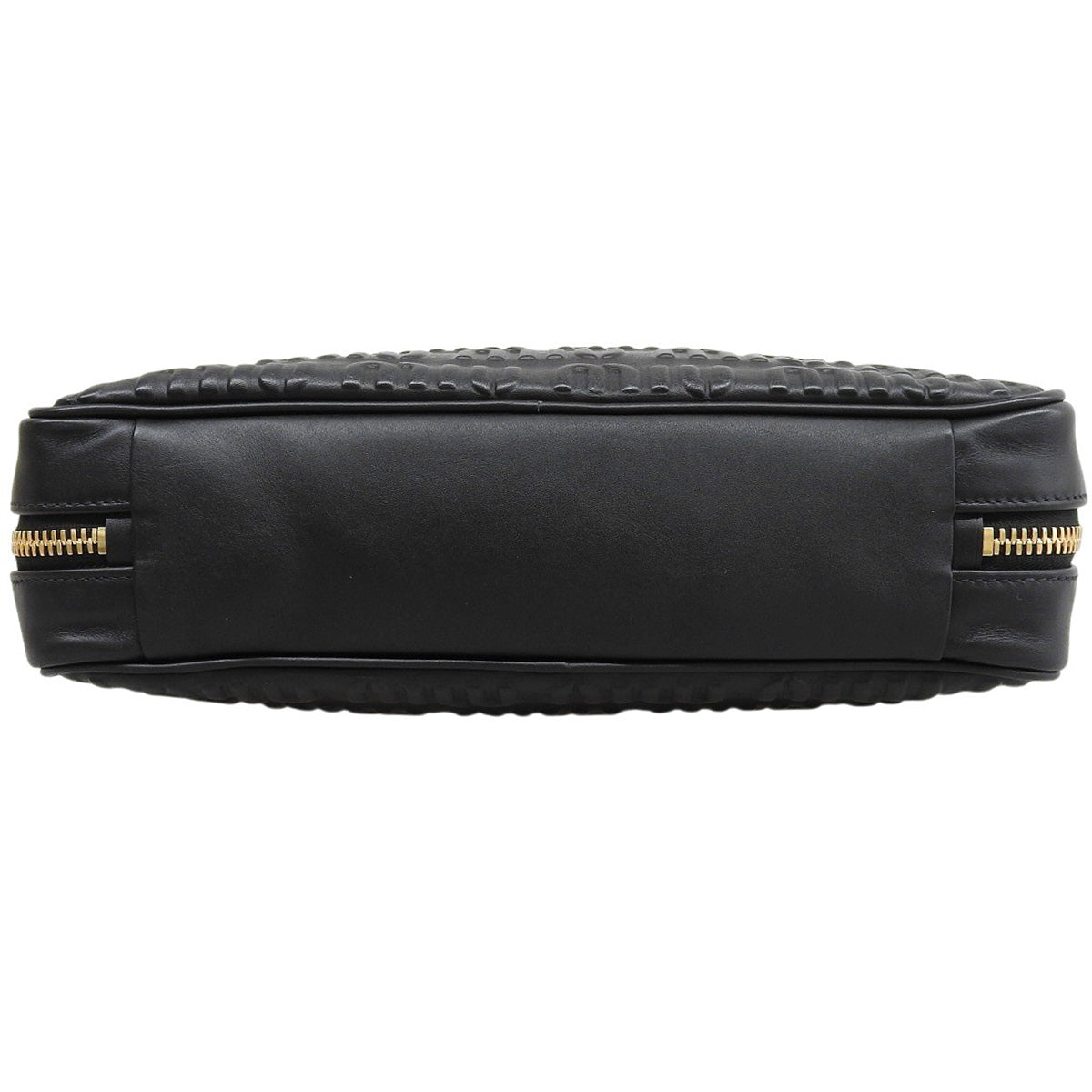 Logo Chain Shoulder Bag Leather SOFTY LOGO Black 5BB113