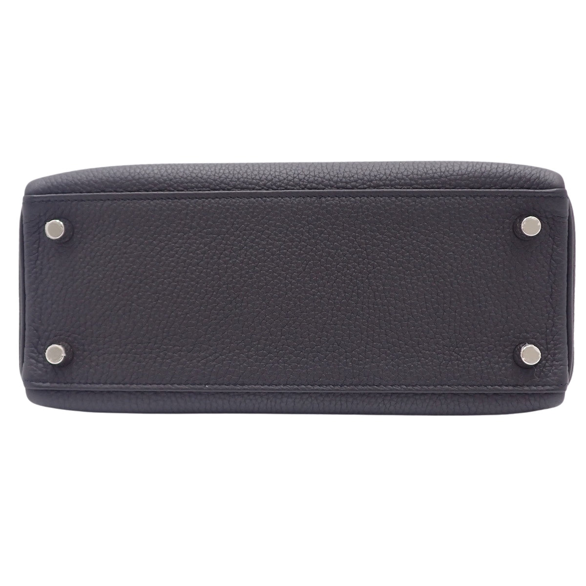 Kelly 25(内缝线)Togo 皮革,钯金配件,黑色,银色配件,Z 字印记