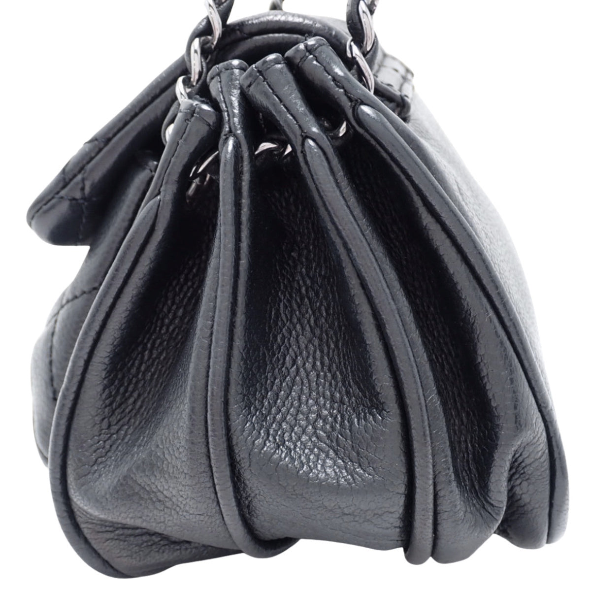 2.55/マトラッセ チェーンショルダーバッグ キャビアスキン ブラック A29901