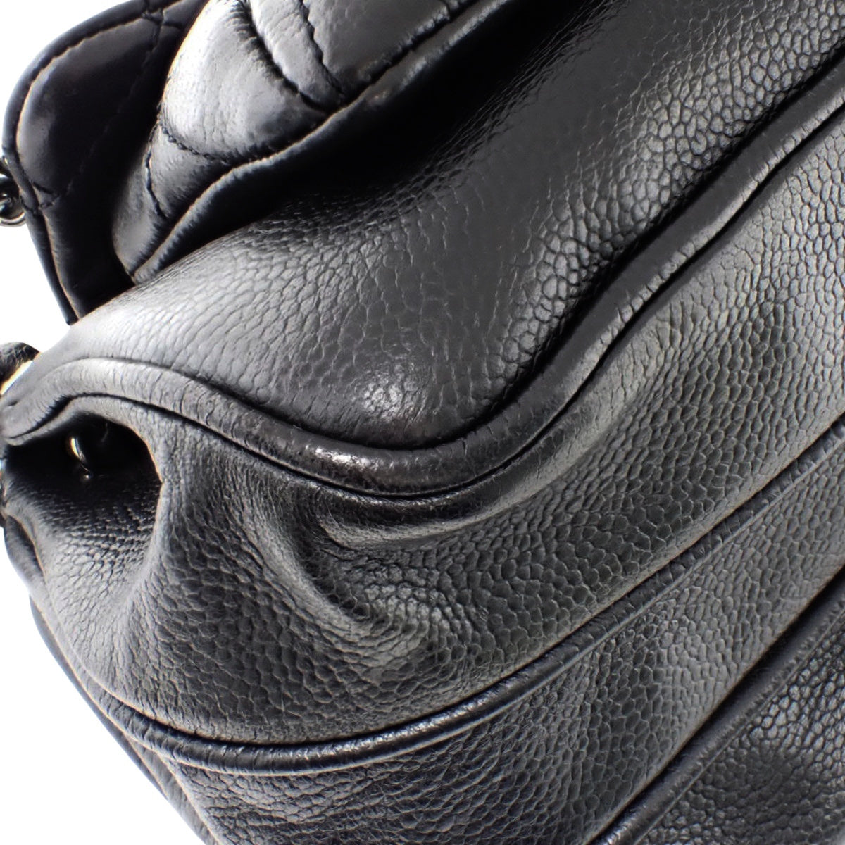 2.55/マトラッセ チェーンショルダーバッグ キャビアスキン ブラック A29901