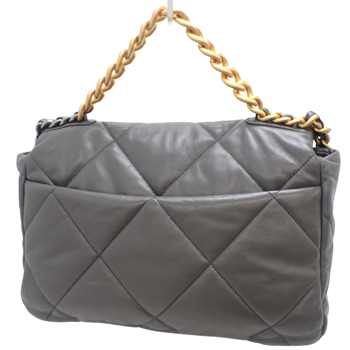 Chanel 19 Matelasse Disneuf 小羊皮灰色 AS1161