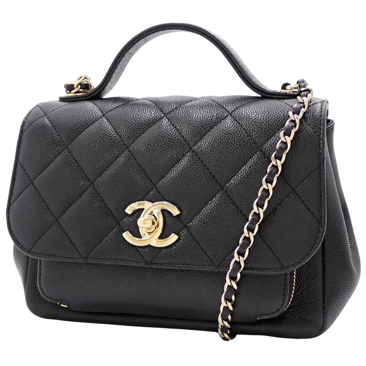 Matelasse Business Affinity Small Caviar Black A93749