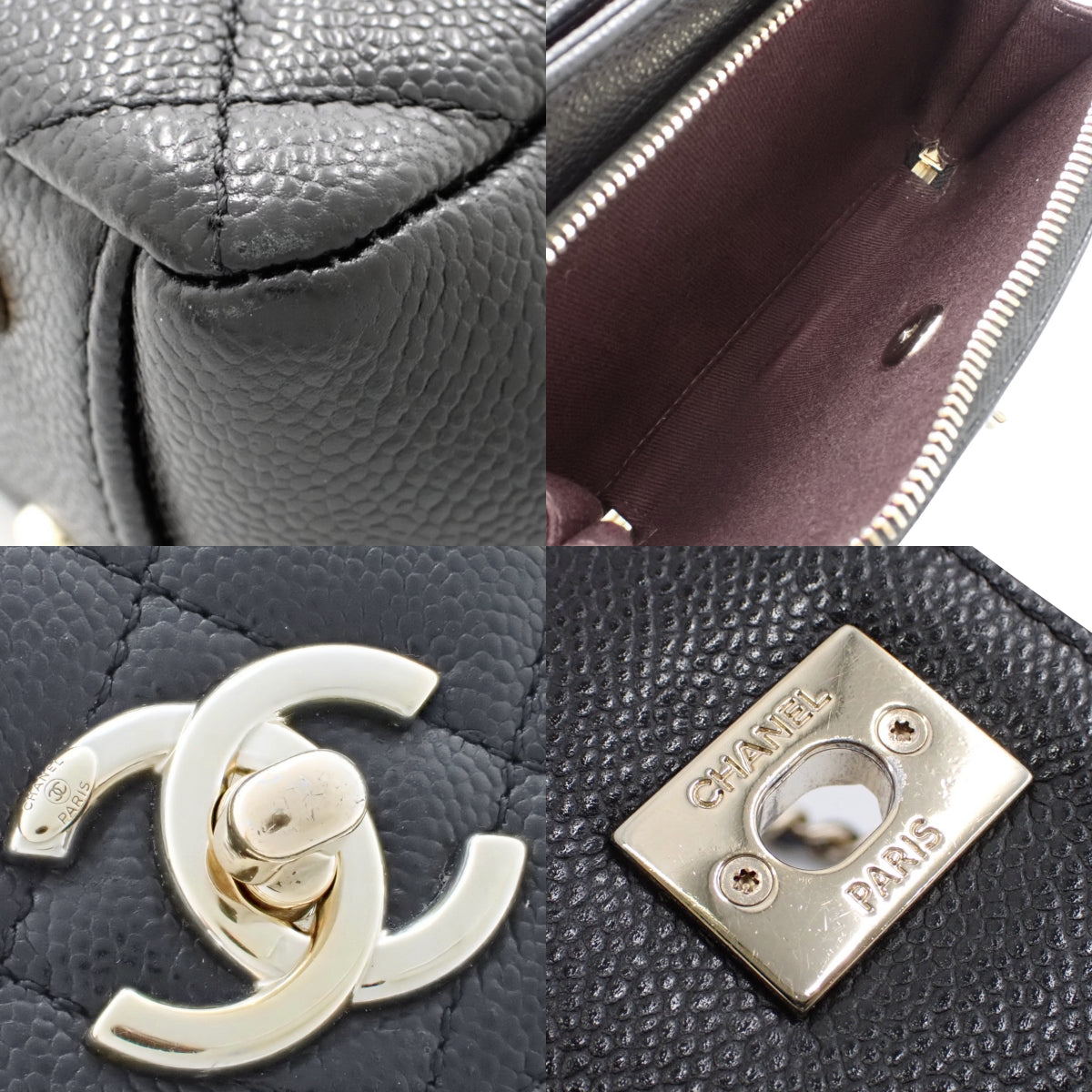 Matelasse Business Affinity 小号鱼子酱黑色 A93749