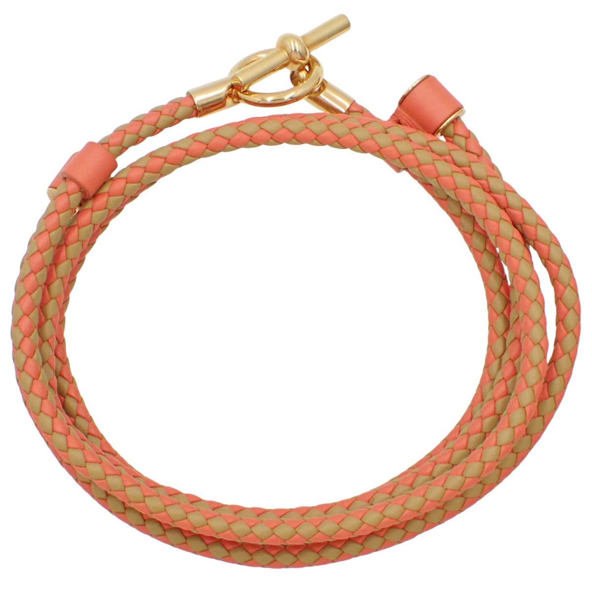 グレナン ファッション小物 編み込み ヴォー・ドゥブリュール ビスキュイ/ローズジャイプール