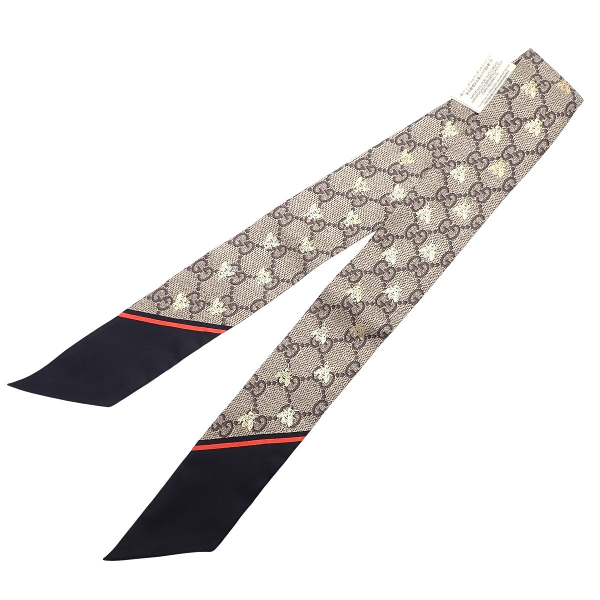 GG Bee Neck Bow, Silk, 499226 3G001