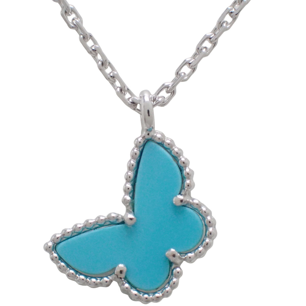 スウィートパピヨン ペンダント ターコイズ ホワイトゴールド WG