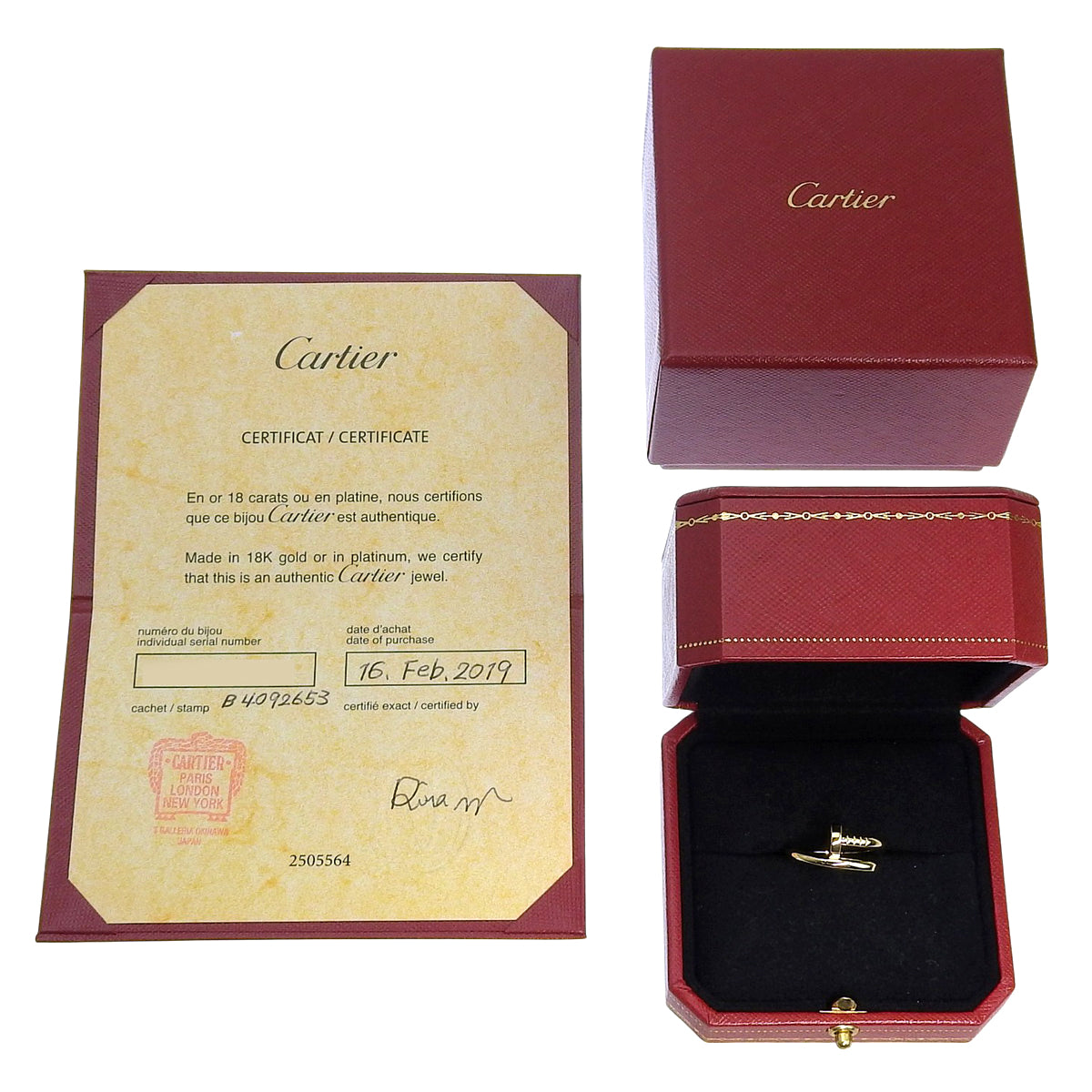 Juste Uncre 戒指经典款,18K黄金材质,8.0克