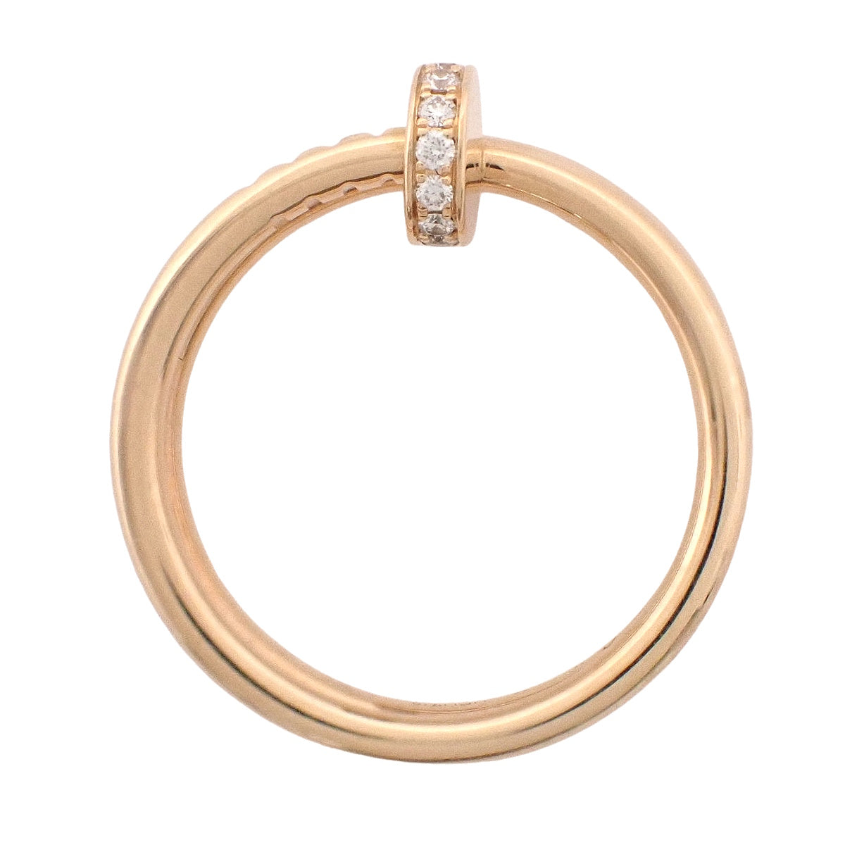 ジュスト アン クル リング ダブル ダイヤモンド ピンクゴールド K18PG