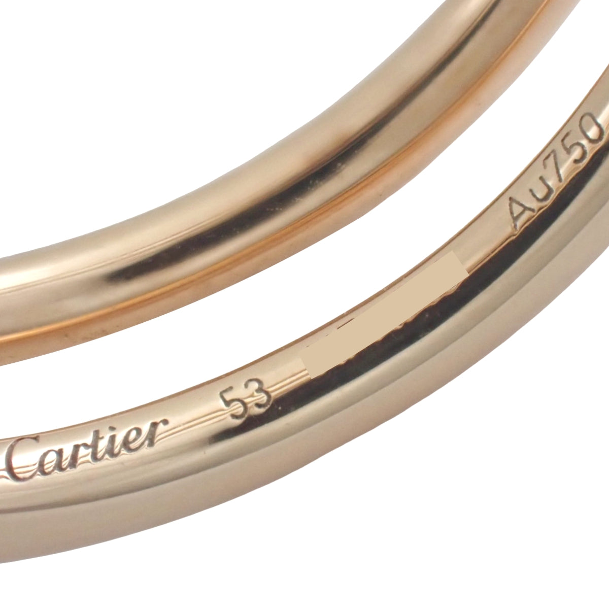 ジュスト アン クル リング ダブル ダイヤモンド ピンクゴールド K18PG