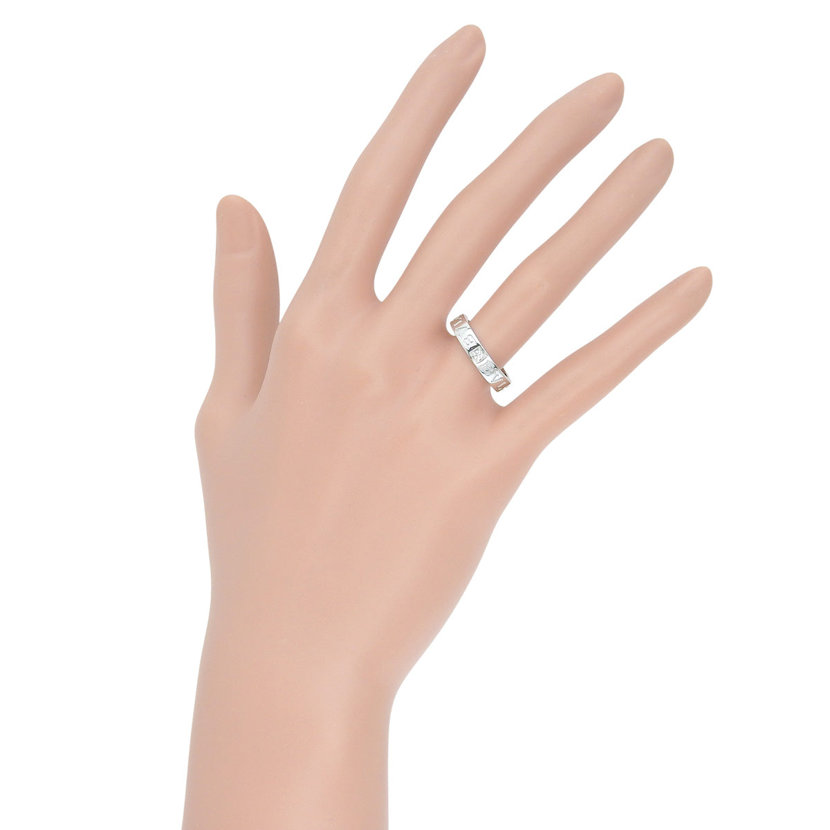 ビー・ゼロワン エッセンシャル リング ダイヤモンド ホワイトゴールド K18WG 6.3g