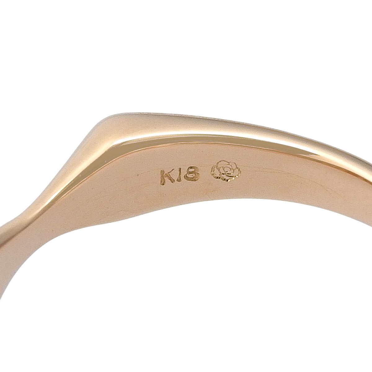 Half Pavé Ring D1.00 Pink Gold K18PG 5.3g Jewelry