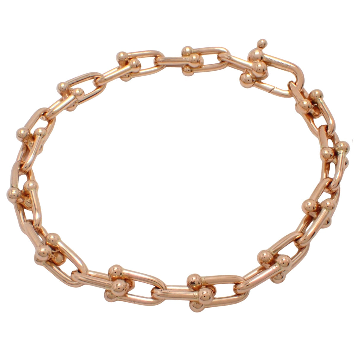 スモール リンク ブレスレット ピンクゴールド K18PG