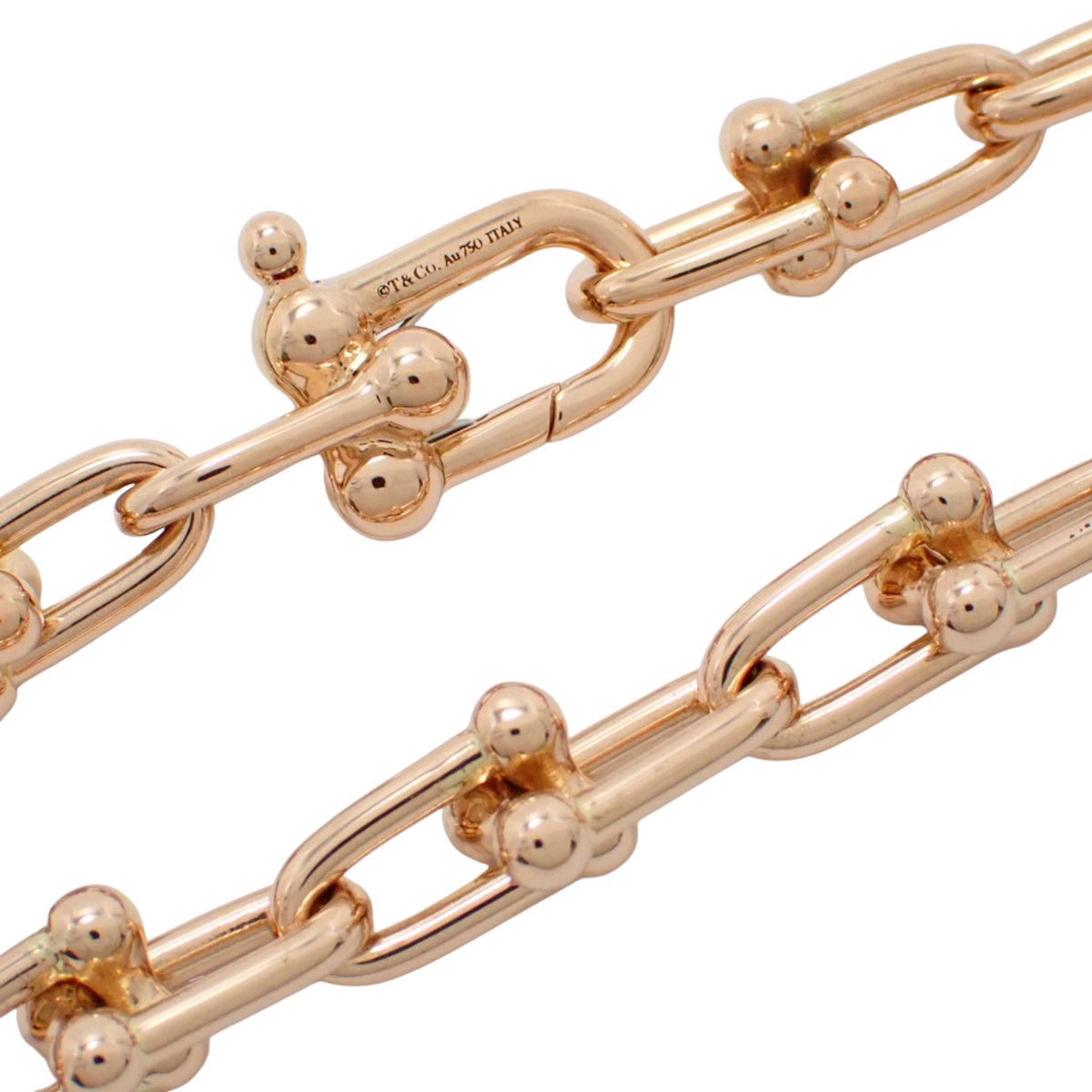 K18PG 玫瑰金小链手链